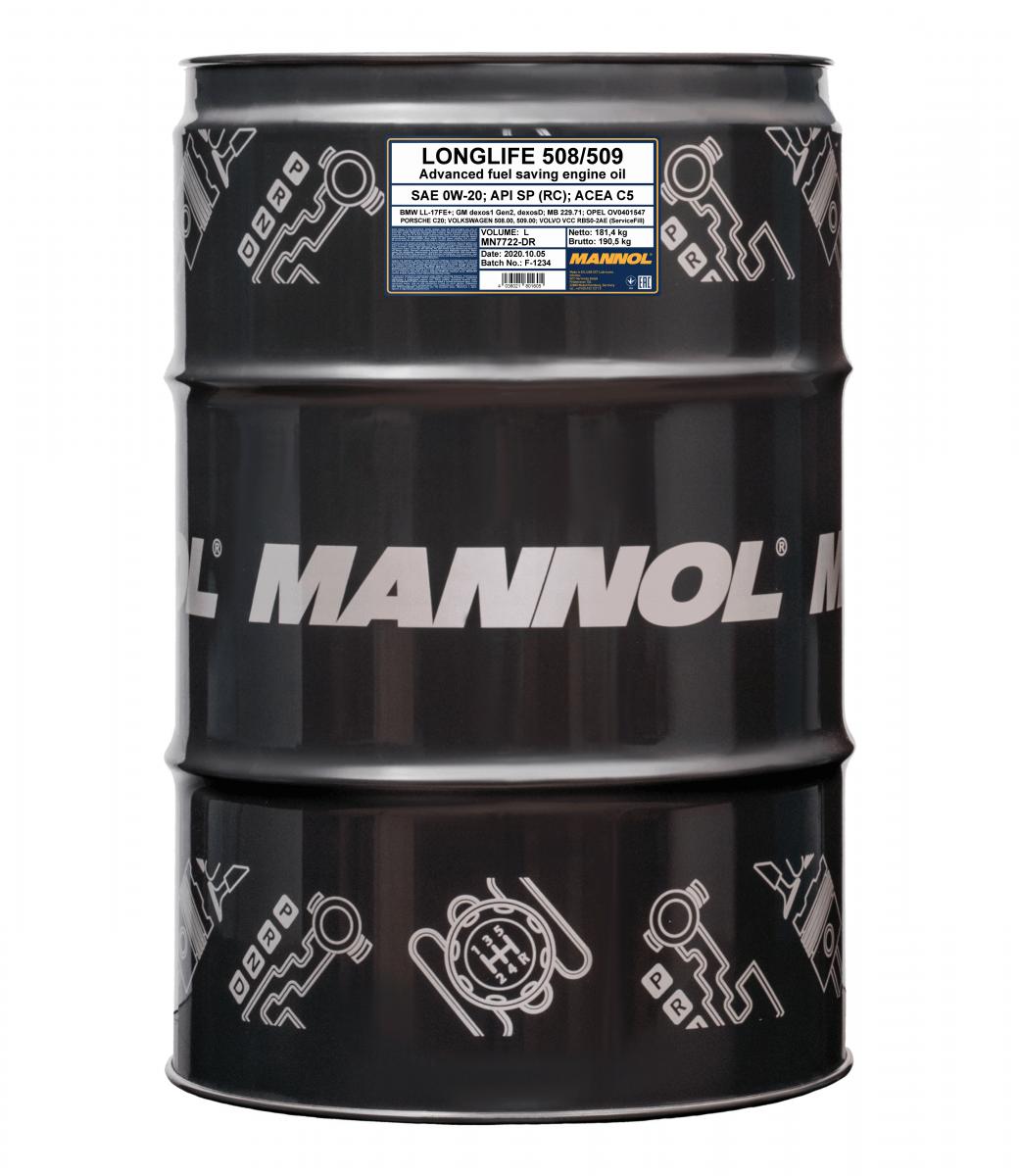 0w20 Ll 508 509 208l. fra Mannol