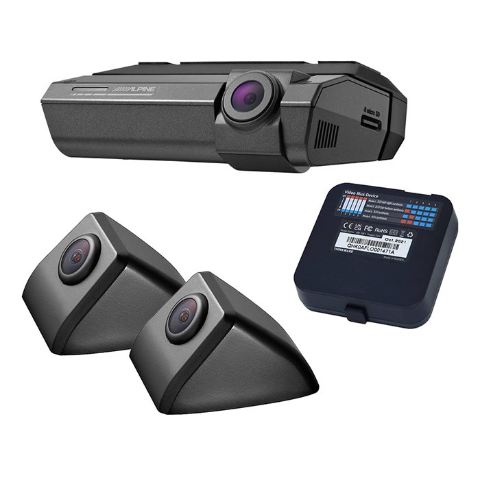 Alpine Dvr-f790 Dashcam Kit      Sidekameraer