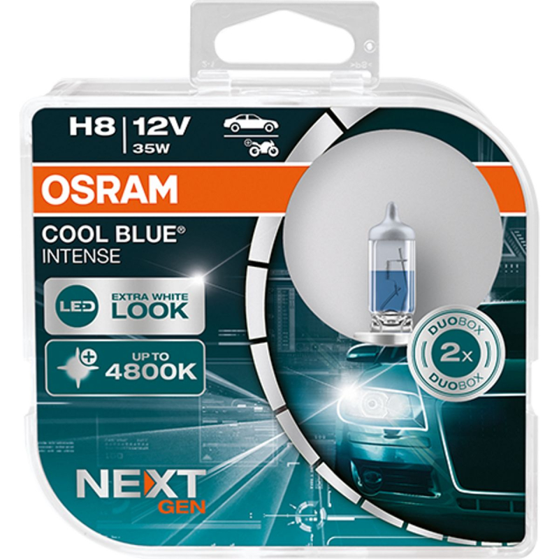 Osram H8 Cool Blue Intense Next Gen Pærer Sæt    Stk  Pak