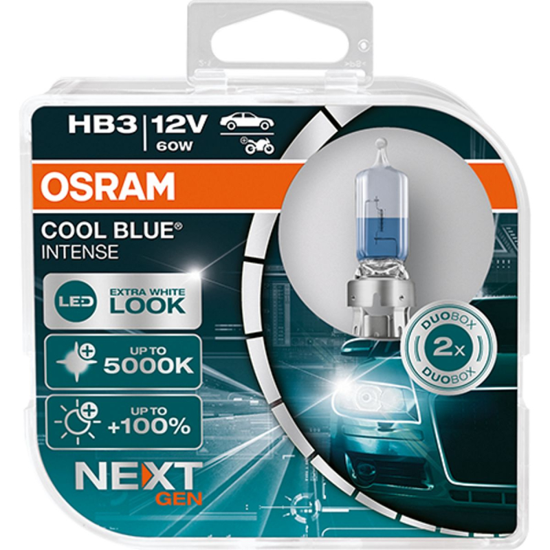 Osram Hb3 Cool Blue Intense Next Gen Pærer Sæt    Stk  Pak