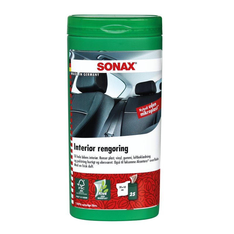 Sonax Interiør Rengøring Wipes 25 Stk