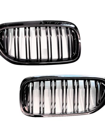 Jom Frontgrill Med Dobbelt Ribbe   Blank Sort Til Bmw   Serie G30 G31 årgang 02 2017-