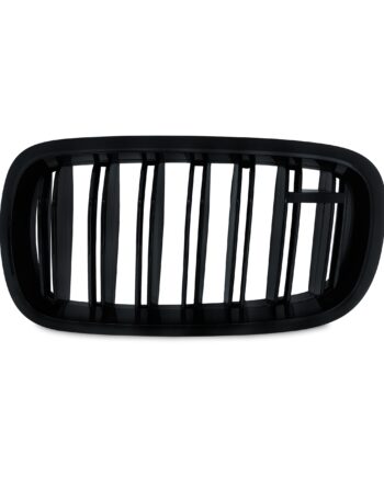 Jom Frontgrill Med Dobbelt Ribbe   Blank Sort Til Bmw X5 F15 årgang 2013 -