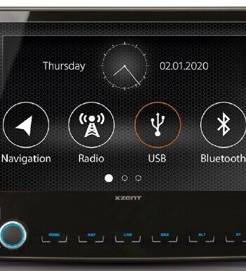 Xzent  -f280 Multimediestation Ford Transit    Touchskærm Demo