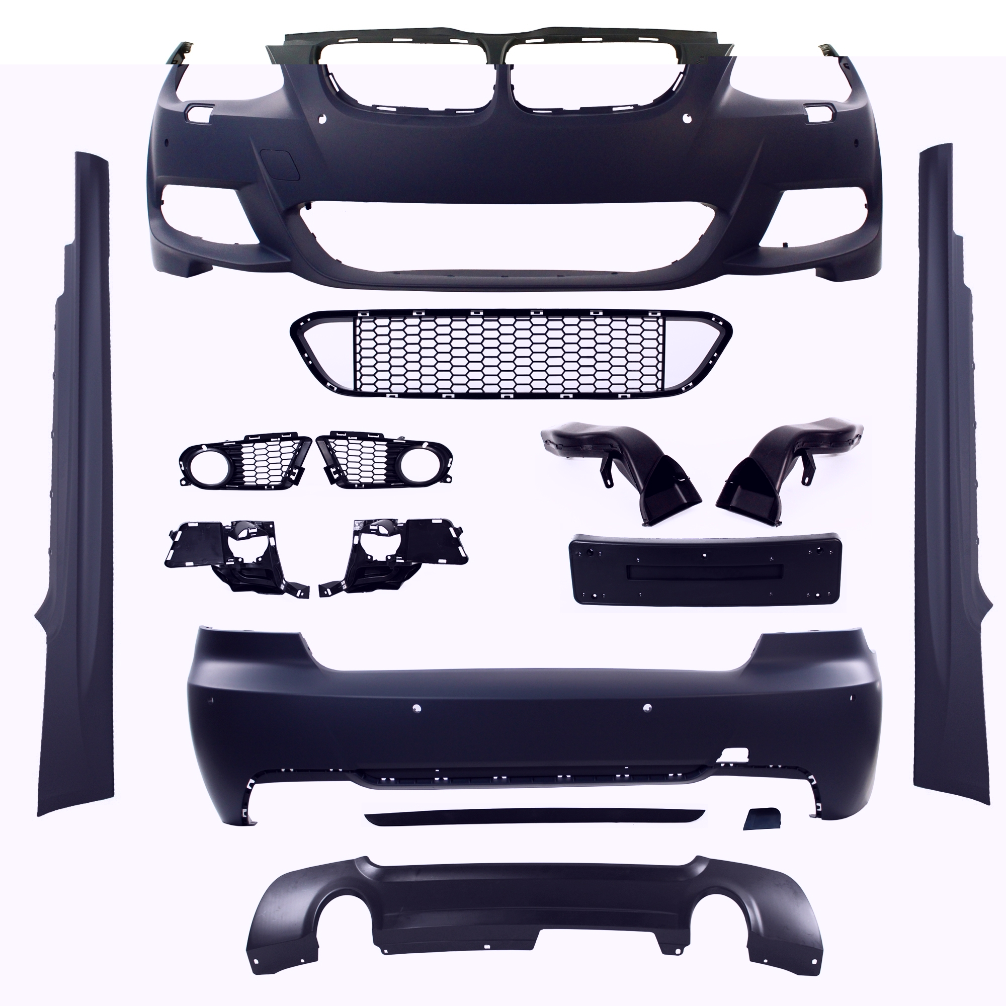 Jom Bodykit Med Pdc-huller  Sra  Udstødning Venstre Højre Bmw   Serie E92 E93 Lci  20102014