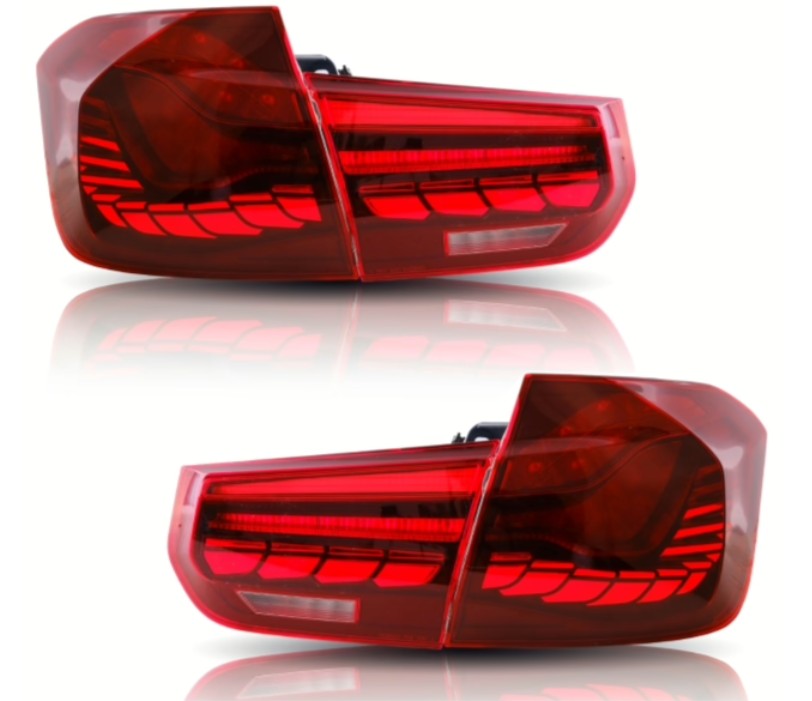 Led Baglygter Med Dynamisk Oled Led Blink  Rød Til Bmw F30   F35    Serie  Sedan  2011-2019