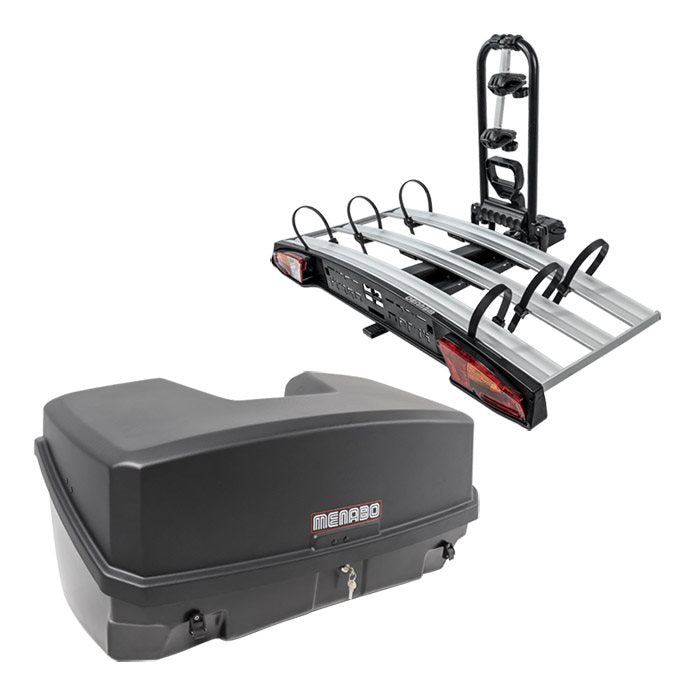 Menabo Mizar Bagageboks 300l Sort Alcor Bundle