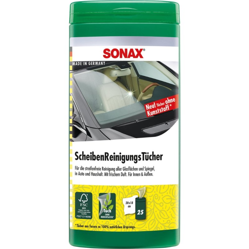 Sonax Glasrens Wipes 25 Stk