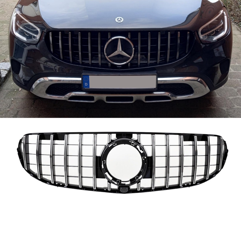 Frontgrill Krom Til Mercedes Glc X253 Facelift    Amg  årgang 2019-