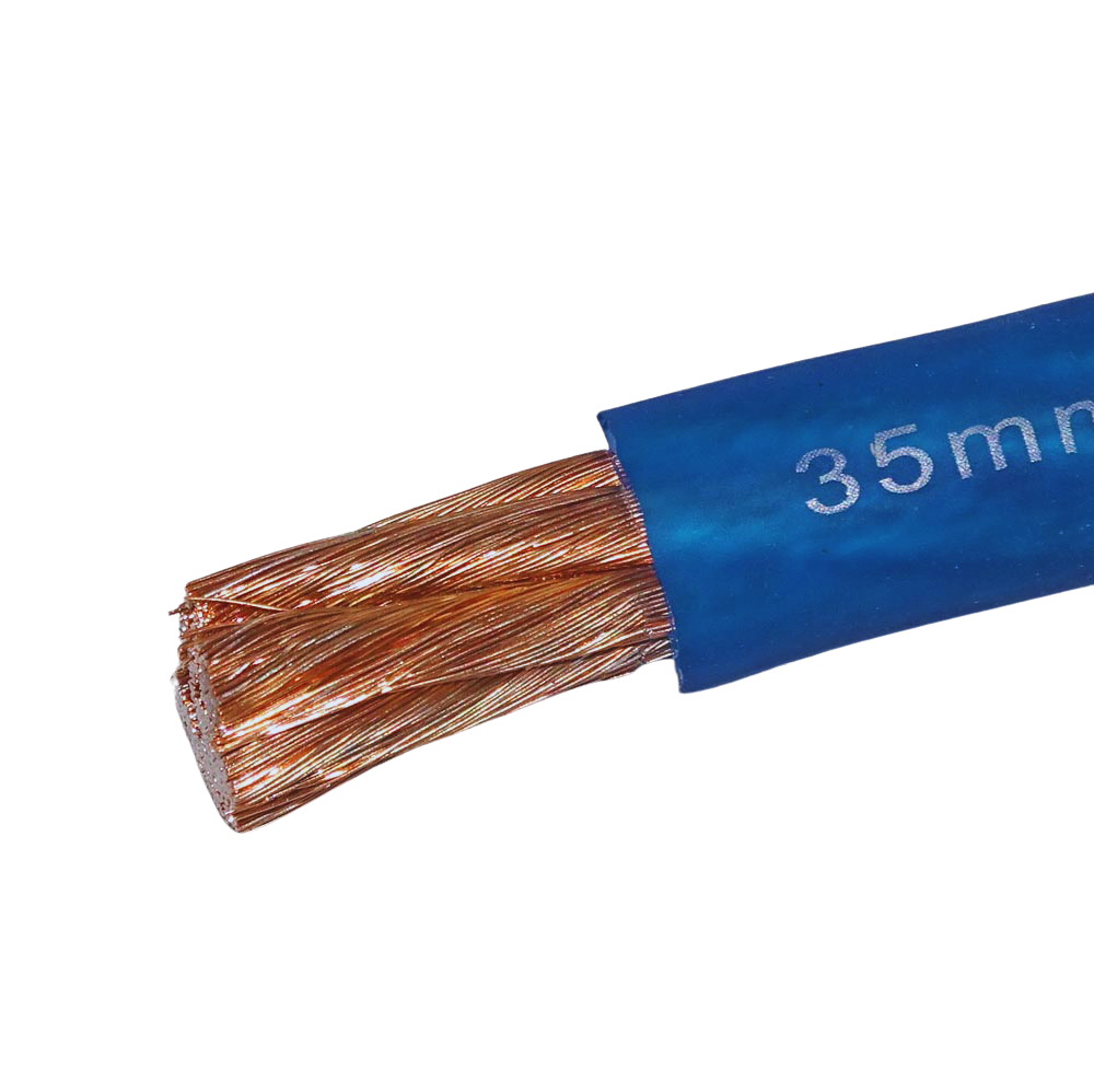 35 Mm2 Powerkabel Blå Transparant -  Meter