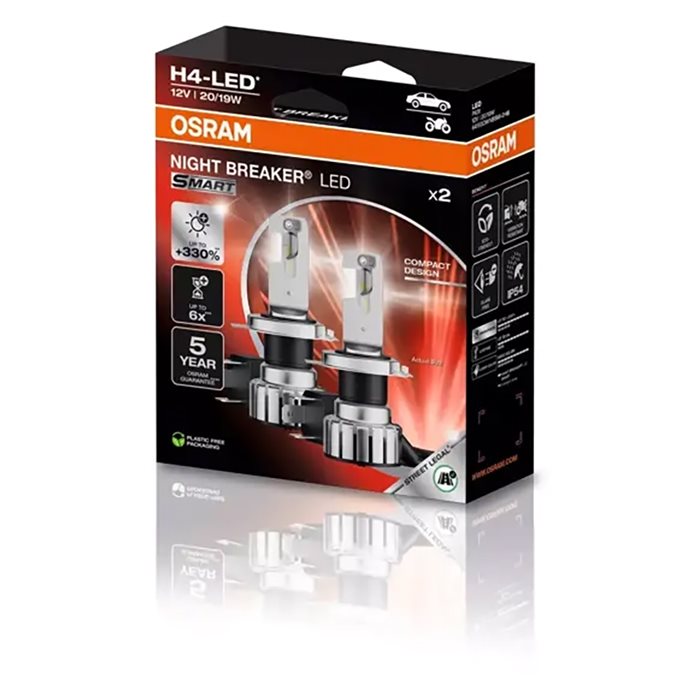 Osram Night Breaker H4-led Smart Stk Ece Godkendt Stk