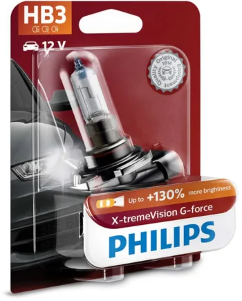 Philips Hb3  -tremevision  -force Pærer  130  Mere Lys     Stk