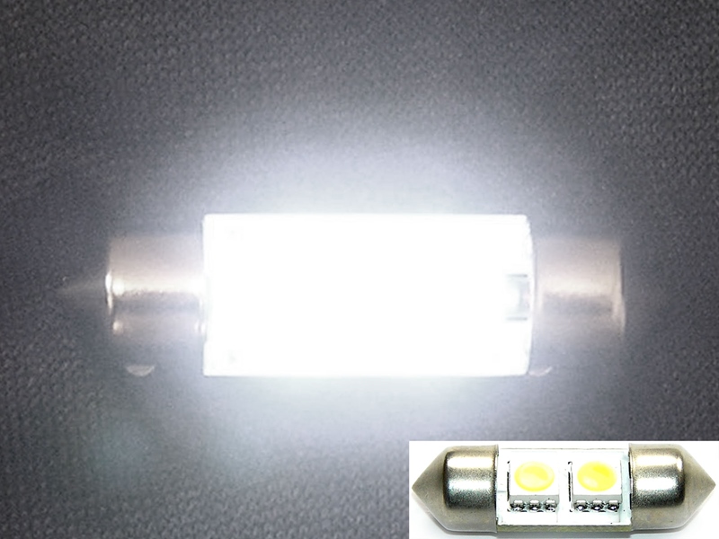 Pinolpære Flux 12v 30mm       Xenon Hvid   Stk