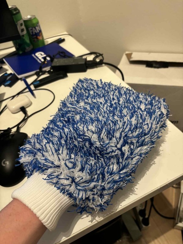 Vaskehandske Blød Microfiber Blå