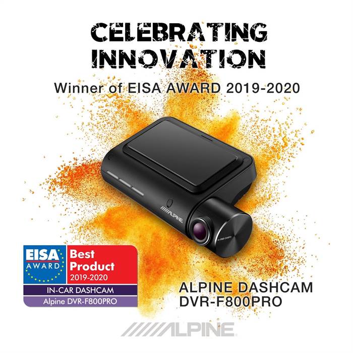 Alpine Dvrf800pro Front Kamera Med Gps Og Lane Assist