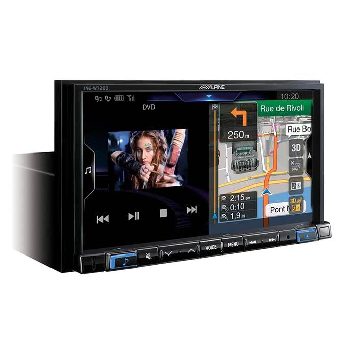 Alpine Ine-w720d 2din Multimedie Station Med Navigation