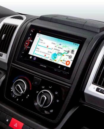 Alpine Ine-w611dc 2din Multimedie Station Med Truckkort Campernavigation
