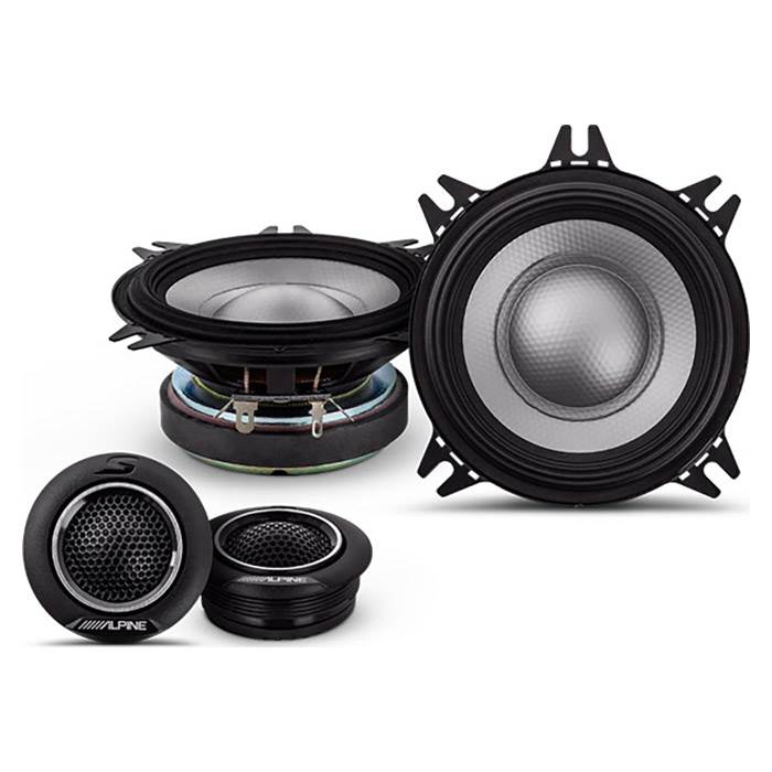 Alpine S2-s40c 10 Cm Højttaler Coaxial   Vejs Komponentsæt