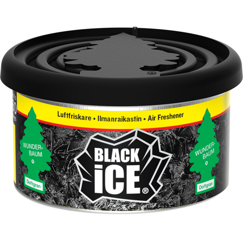 Black Ice Duftdåse   Fiber Can Fra Wunderbaum