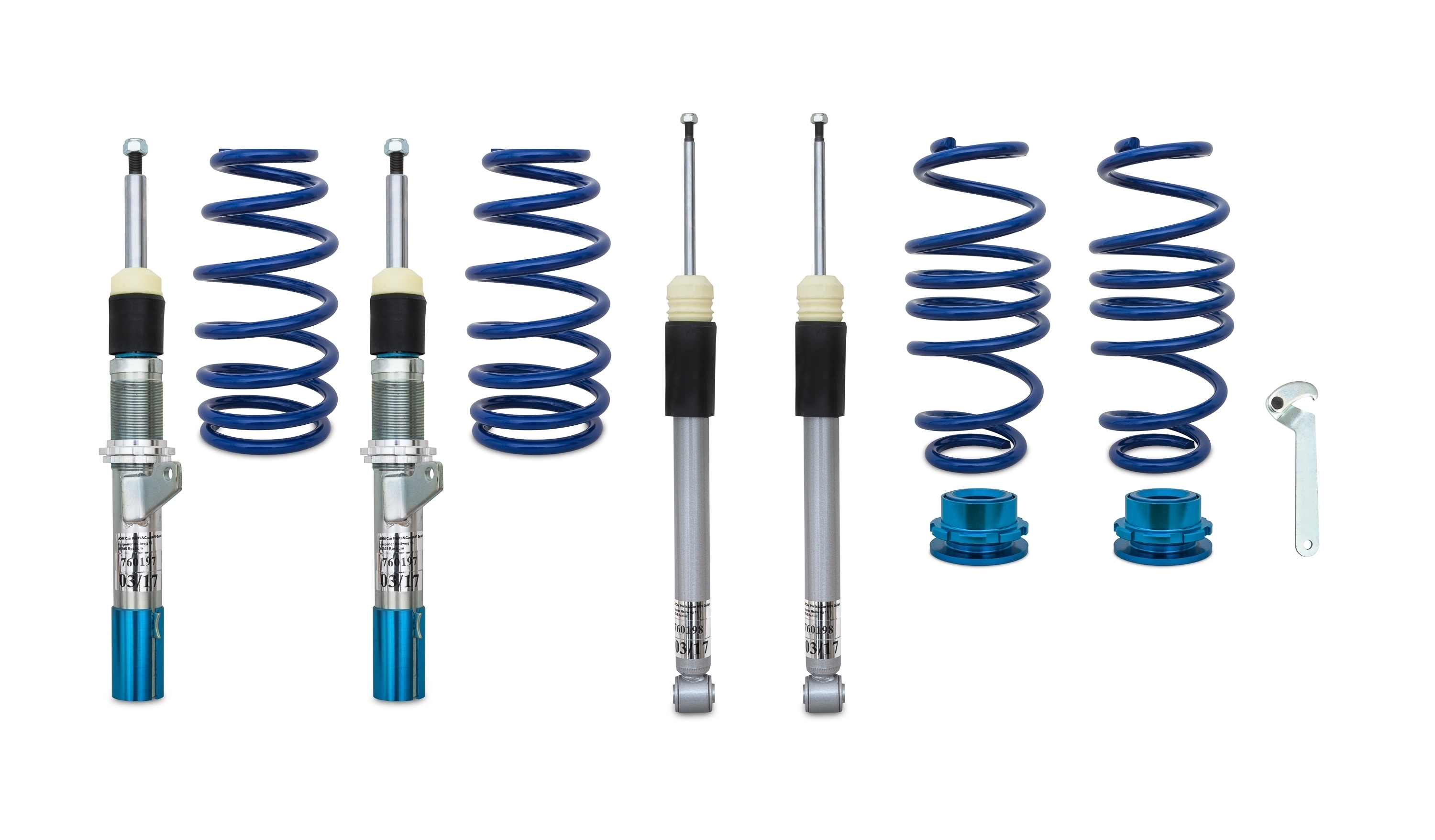 Blue Line Gevindundervogn Til Audi A3 Type 8v Sportback Og Sedan     Tdi    0tdi Fast Bagbro