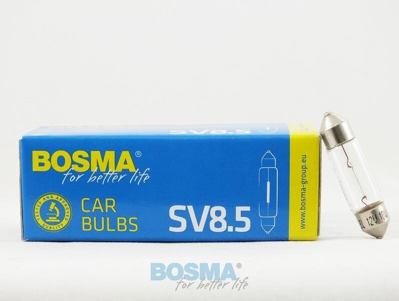 Bosma Pære 12v 10w Sv8     Stk