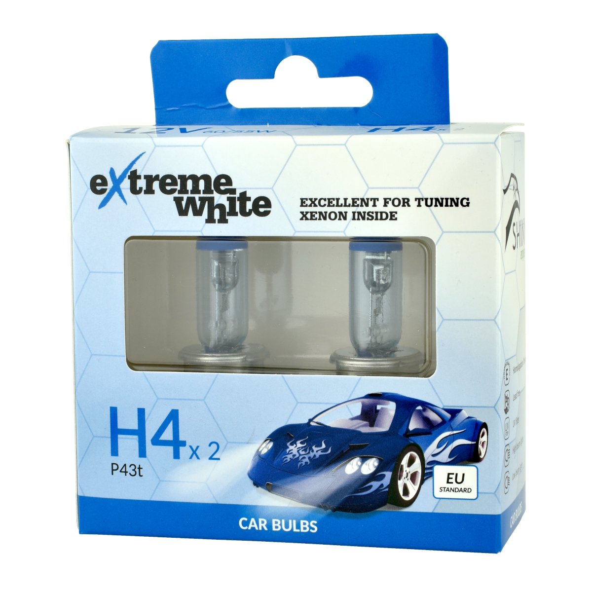 Bosma Pærer 12v 60 55w H4 Extreme White   Stk
