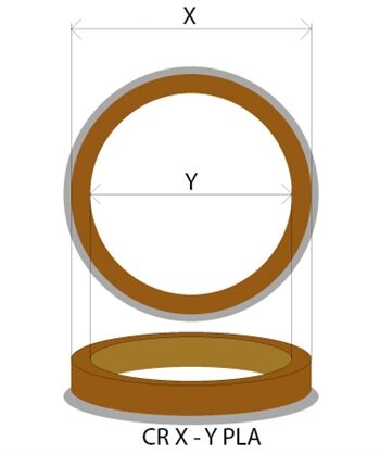 Centerring Cr 73-57 Plast Til Audi  Chrysler  Ford  Seat  Skoda Og Vw