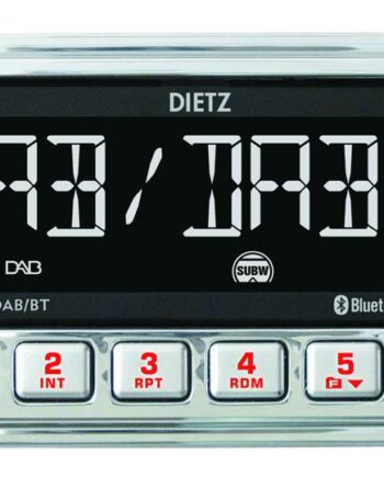 Dietz Retro Bilradio Med Mp3  Usb  Rds  Aux  Dab    Bluetooth Sølv
