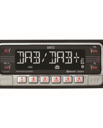 Dietz Retro Bilradio Med Mp3  Usb  Rds  Aux  Dab    Bluetooth Sort
