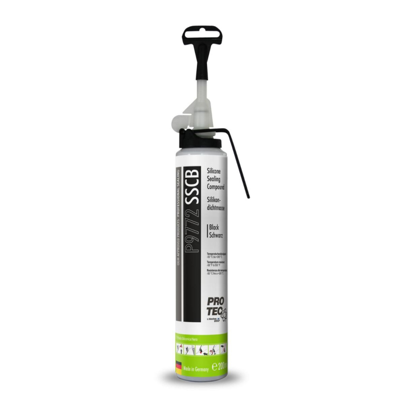 Flydende Silikone Pakning   Sort    Smart Trykflaske  Protec  200ml