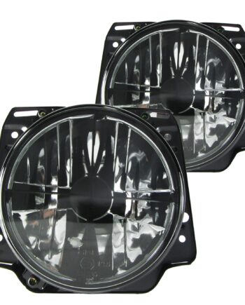 Forlygter Klar Glas Sort Tonet  Kryds Til Vw Golf