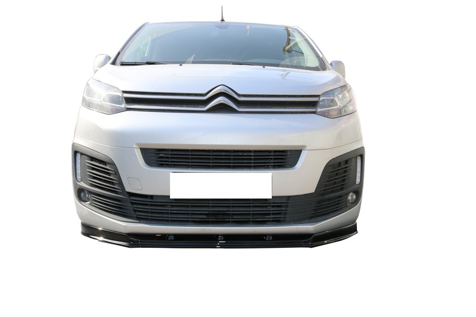 Front Bumper Splitter  Black  Abs Expert   Jumpy   Proace16   Vivaro19   Scudo22