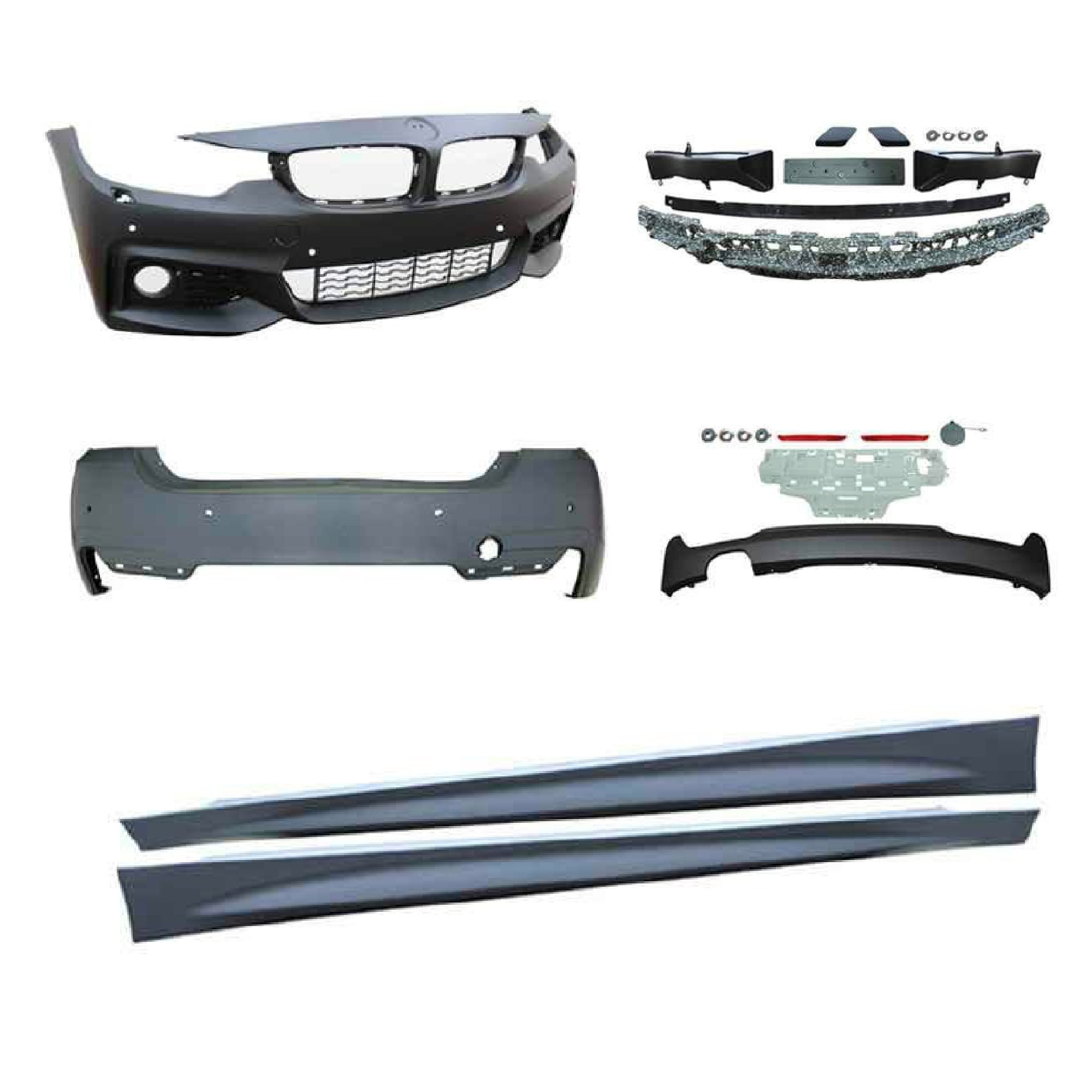 Jom Body Kit Sports Design Til Bmw   Serie F36 Grand Coupé Med Pdc Huller Og Hcs  årgang 2014-