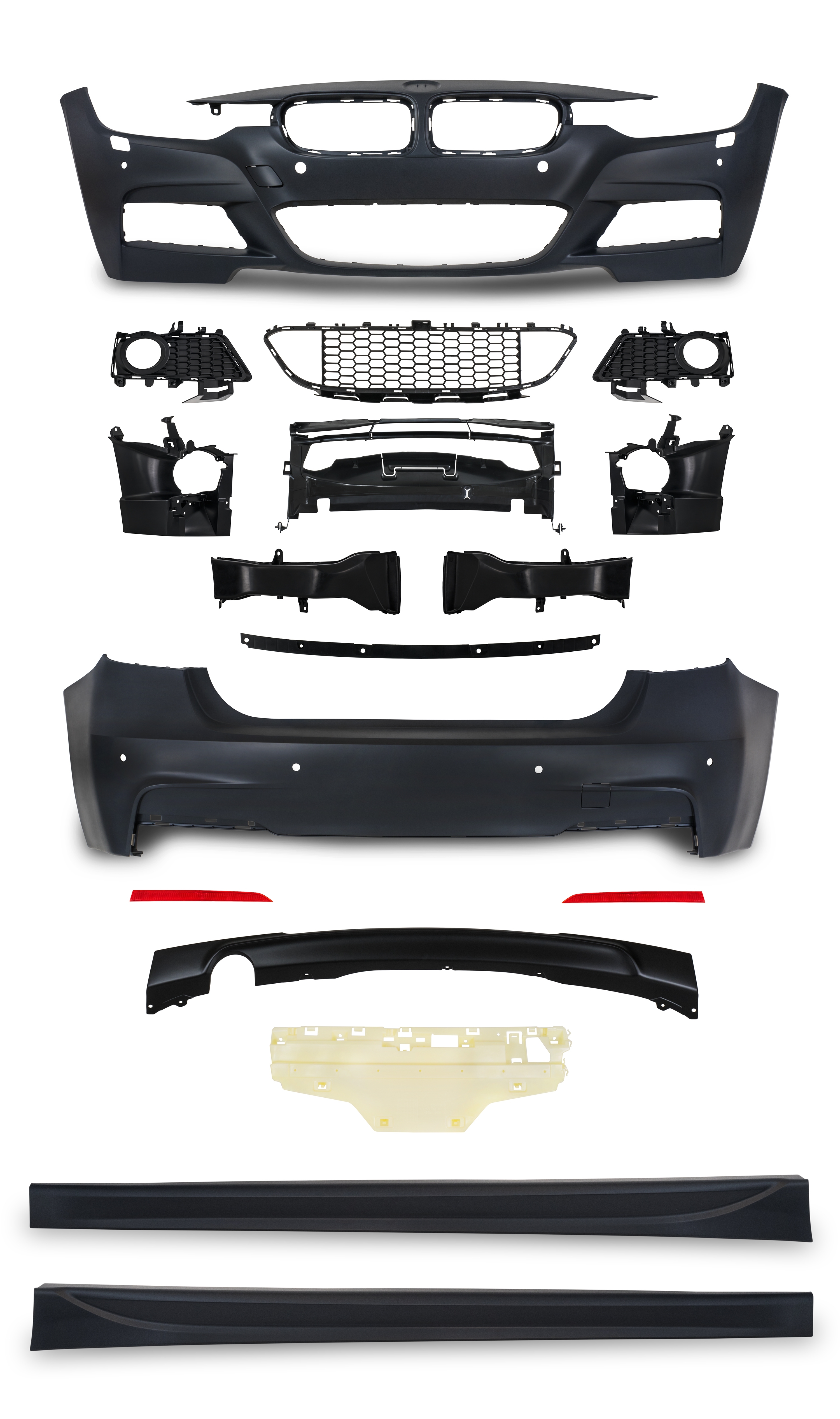 Jom Body Kit Til Bmw   Serie F30 Lci Med Pdc Huller Og Hcs  årgang 05 2015-