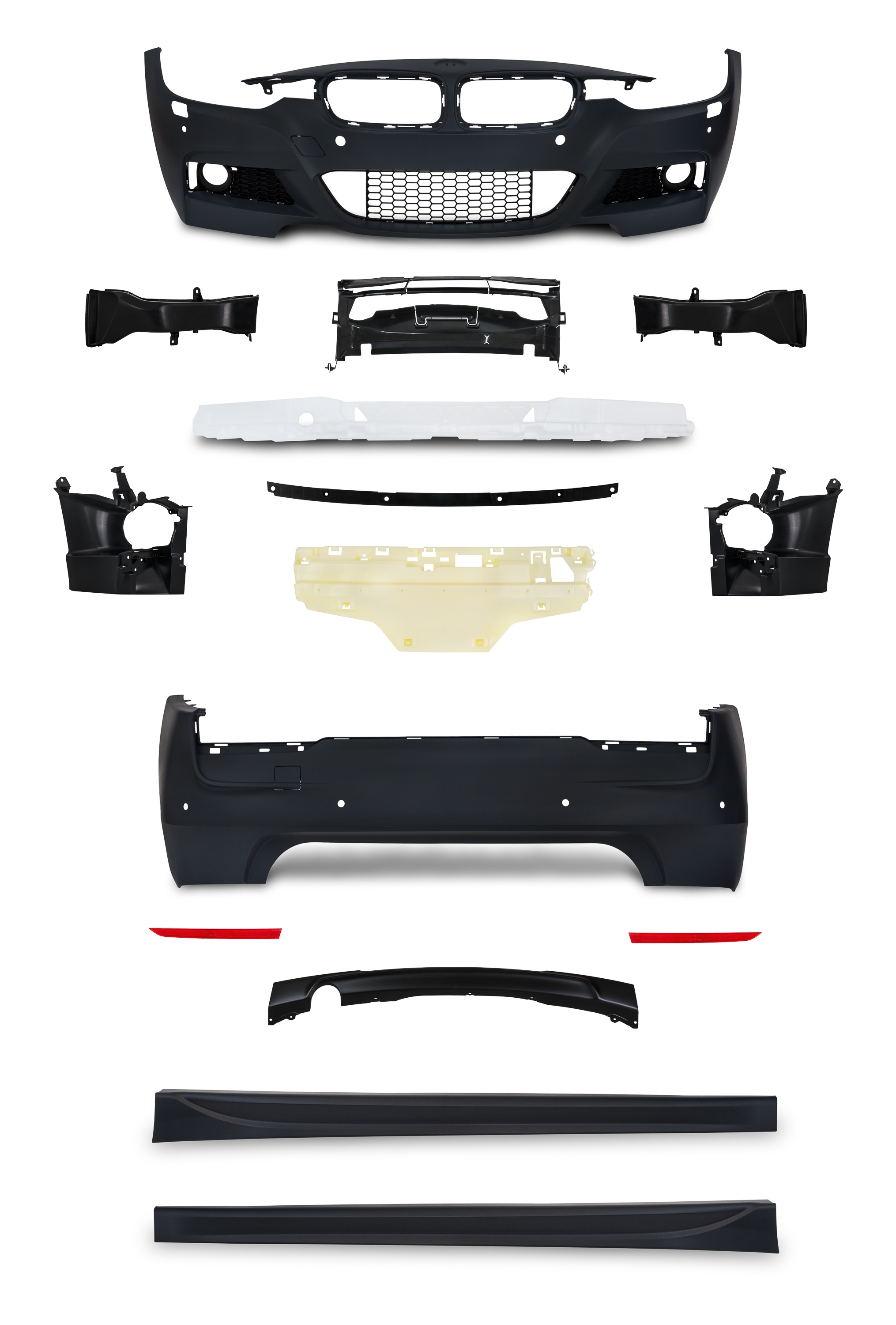 Jom Body Kit Til Bmw   Serie F30 Limousine Med Pdc Huller Og Hcs  årgang 10 2011-
