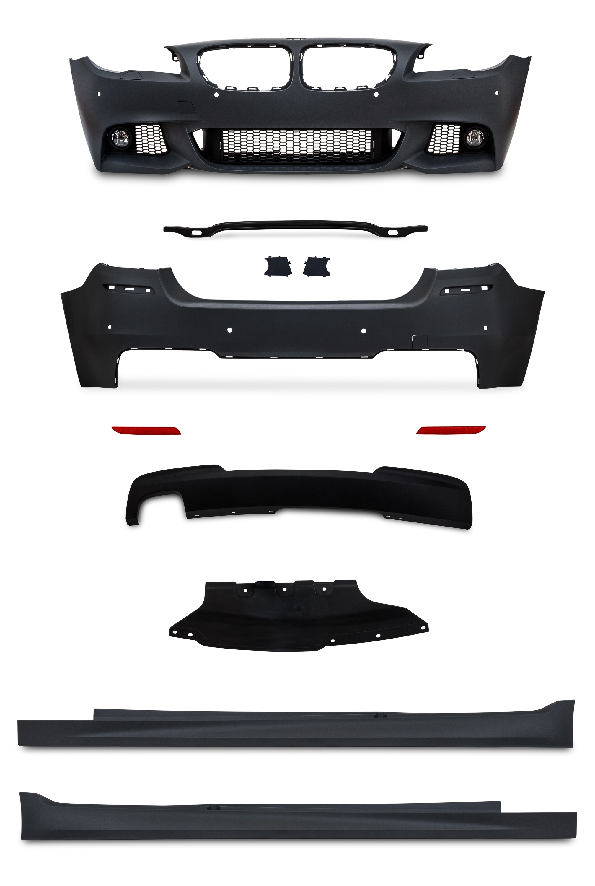 Jom Body Kit Til Bmw   Serie F10 Med Pdc Huller  Inkl  Tågelygter  årgang 2010-2013
