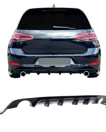 Jom Diffuser Sort Højglans   Sport Design Til Vw Golf   Facelift  20172019  Standard  Gti   Gtd