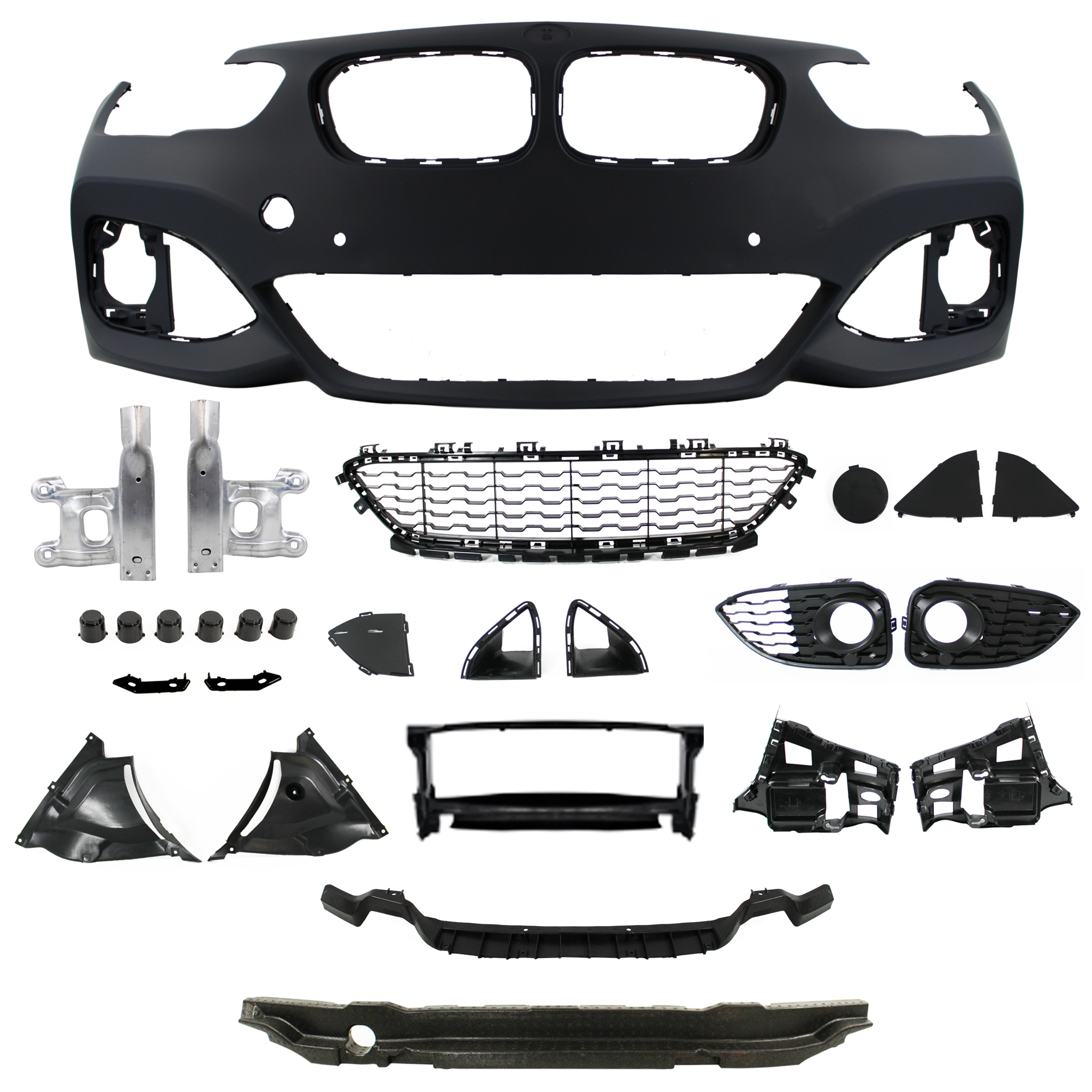Jom Forkofanger Sports Design Inkl  Grill Med Pdc-udskæringer Bmw   Serie F20 Lci F21 Lci  2015-2019
