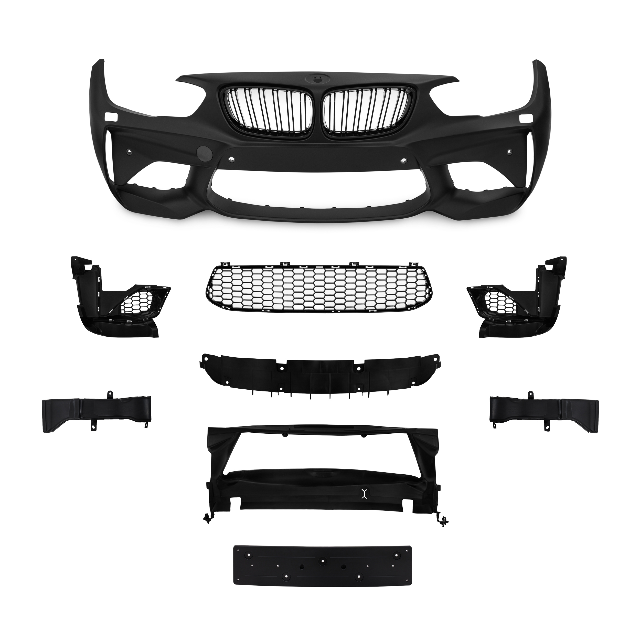 Jom Forkofanger Sports Design Med Grill Til Bmw   Serie F20 Lci   F21 Lci årgang 2015-2018