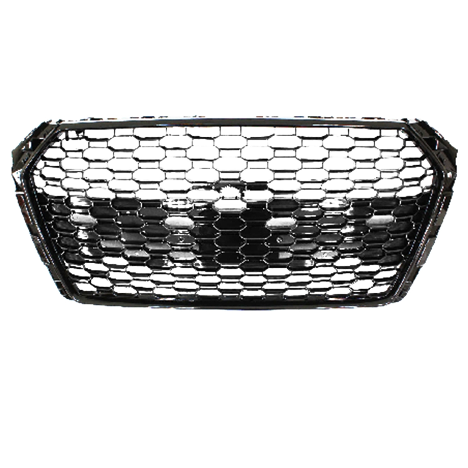 Jom Frontgrill Honeycomb   Blank Sort Til Audi A4 B9 årgang 2015-2019