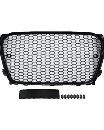Jom Frontgrill Honeycomb   Blank Sort Til Audi A4 B8 årgang 2012-2015
