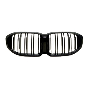 Jom Frontgrill Med Dobbelt Ribbe   Blank Sort Til Bmw Serie    F40  2019-
