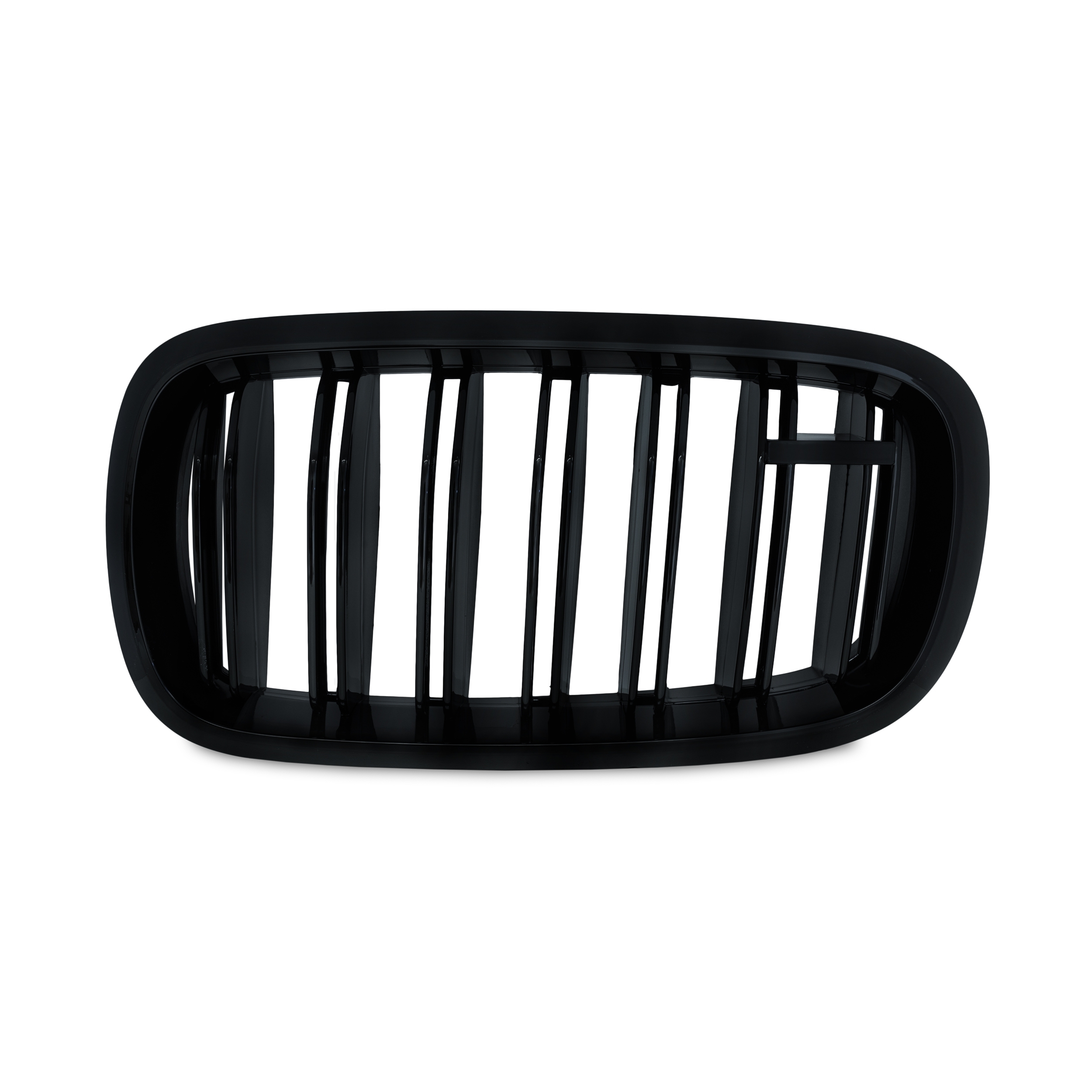 Jom Frontgrill Med Dobbelt Ribbe   Blank Sort Til Bmw X5 F15 årgang 2013 -