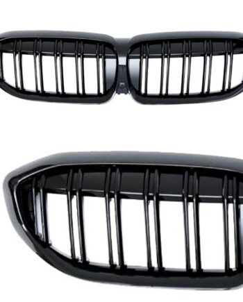Jom Frontgrill Med Dobbelt Ribbe Sort Til Bmw   Serie G20 G21 årgang 2019-