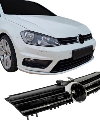 Jom Frontgrill Sort Højglans Uden Logo  -look Til Vw Golf    20122017  Hatchback   Variant