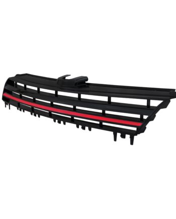 Jom Frontgrill Sort Rød Til Vw Golf   årgang 08 2012-  Uden Logo