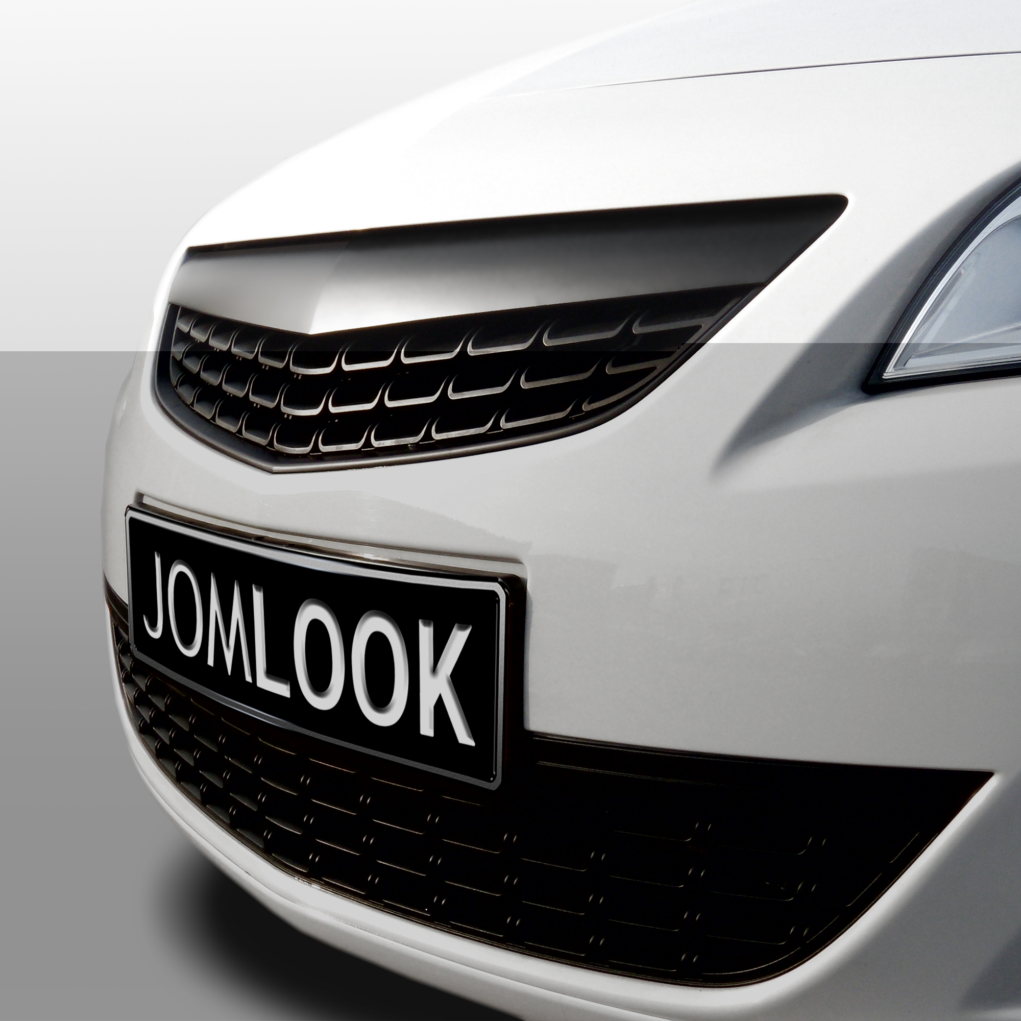 Jom Frontgrill Uden Emblem  Sort Til Opel Astra     -dørs  20092012