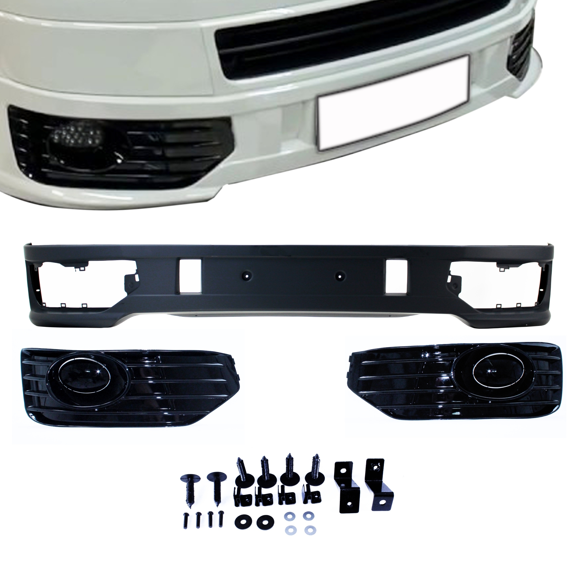Jom Frontspoiler   Splitter Til Vw T5 Facelift  20092015