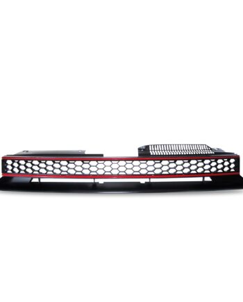 Jom Sports Frontgrill Med Honey Comb Gitter   Sort Med Rød Liste Til Vw Golf   årgang 2008-
