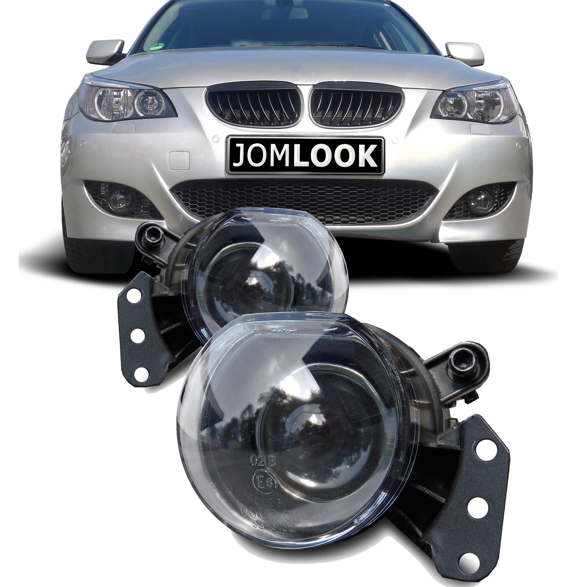 Jom Tågelygte Sæt Med De Linse Til Bmw   Serie E60 Limousine Und E61 Touring  årgang 2003-2007